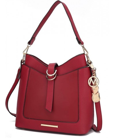 MKF Crossbody Bag for Women – PU Leather Pocketbook Handbag – Designer Side Messenger Purse, Shoulder Crossover Red $31.79 Sh...