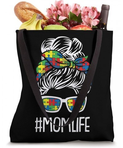 Mom-Life Mothers-Day Autism Awareness Mama Mommy Momma Tote Bag $14.24 Totes