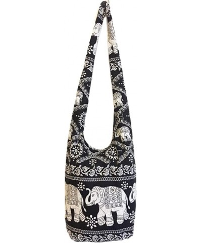 Shoulder Bag for women Hippie Crossbody Bag Bohemian Satchel Printed Cotton Linen Hobo Bag Purse Style 26 $15.39 Totes