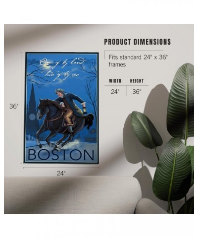 24x36 Inch Giclee Print, Boston, Massachusetts, Paul Revere, One If By Land $29.49 Totes