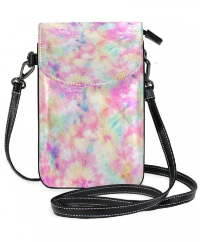 Small Women Crossbody Bag Tie Dye Phone Pouch Wallet with Credit Card Slots Tie Dye 11 $12.30 Crossbody Bags