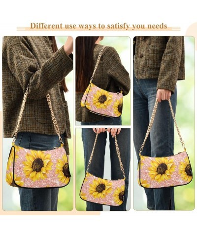 Blue Mermaid Coral Fish Women's Shoulder Handbag Clutch Tote Handbags Sunflower08 $13.80 Handbags