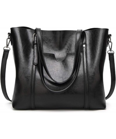 Women Top Handle Satchel Handbags Shoulder Bag Tote Purse Black $12.79 Totes