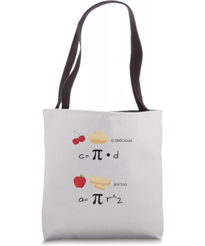 Funny Math Geometry Circumference Area Cherry Apple Pie Tote Bag $11.97 Totes