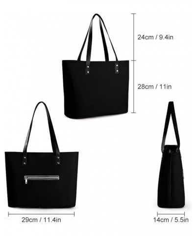 Large Leather Handbag Big Shoulder Commuter Bag Waterproof Shoulder Bucket Bag Color193 $16.42 Shoulder Bags