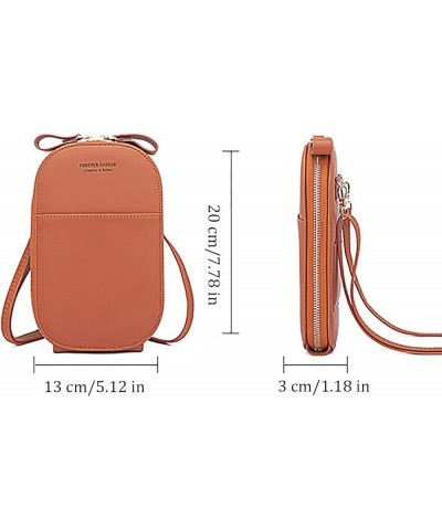 Small Womens Crossbody Bag Purse, Mini Cell Phone Purse with Adjustable Shoulder Strap (Brown) Brown $24.26 Totes