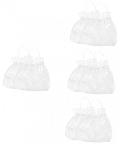 4 Pcs Small Bag Small White Bags Bride White The Flowers Polyester Whitex4pcs $16.65 Totes