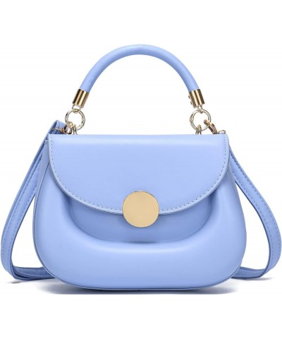 Women Small Crossbody Bags Shoulder Bag Classic Satchel Handbags Ladies Cute Purses 3 Light Blue $13.43 Satchels