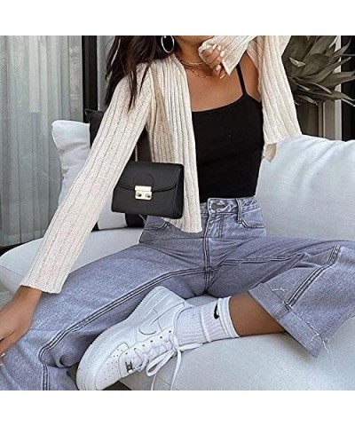 Women Small Crossbody Bag Designer Evening Bag Clutch Purse Handbag for Wedding/Prom/Party with Double Chain Strap Black $22....