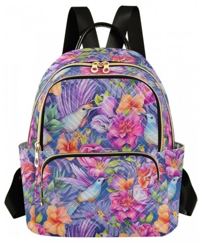 Cute Bird Flower Backpack for Women Fashion Shoulder Bags Small Casual Daypack Travel Bag S 202a4625 S(10.23"x5.11"x12.59") 2...