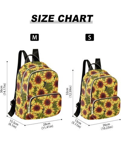 Bright Sunflowers Women's Backpack Purse Causal Daypack Work Travel College Business Trip Bag Shoulder Bag Small $16.31 Backp...