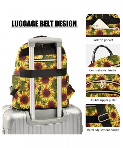 Bright Sunflowers Women's Backpack Purse Causal Daypack Work Travel College Business Trip Bag Shoulder Bag Small $16.31 Backp...