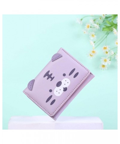 Women's Wallet Women's Card Holder Lady's Clutch Bag Small Wallet Cute Short Cartoon Coin Purse 3 Heise $21.58 Wallets