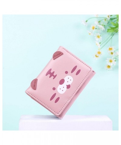 Women's Wallet Women's Card Holder Lady's Clutch Bag Small Wallet Cute Short Cartoon Coin Purse 3 Heise $21.58 Wallets