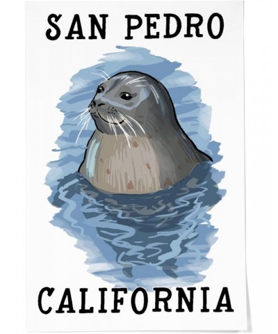 24x36 Inch Giclee Print, San Pedro, California, Harbor Seal $29.49 Totes