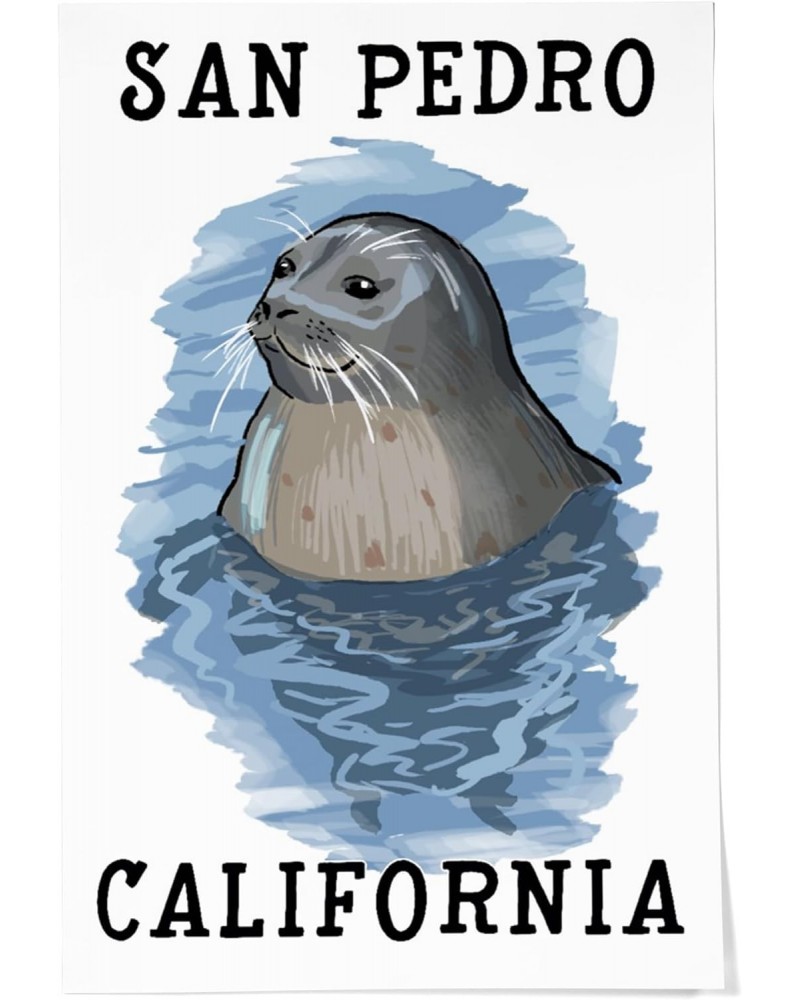 24x36 Inch Giclee Print, San Pedro, California, Harbor Seal $29.49 Totes