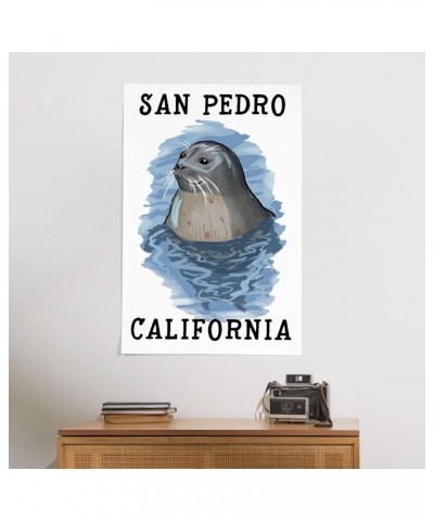 24x36 Inch Giclee Print, San Pedro, California, Harbor Seal $29.49 Totes