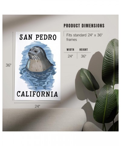 24x36 Inch Giclee Print, San Pedro, California, Harbor Seal $29.49 Totes