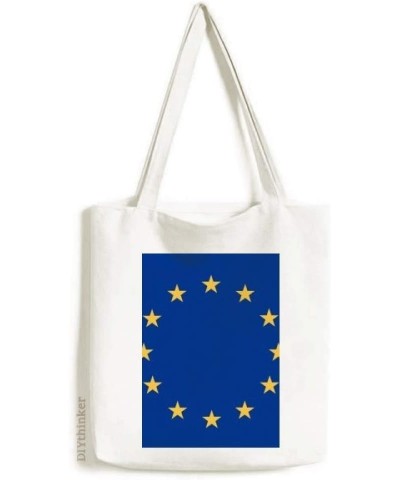 EU National Flag Europe Country Tote Canvas Bag Shopping Satchel Casual Handbag $16.73 Totes