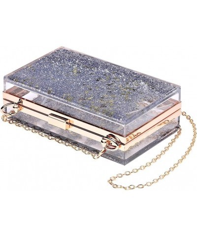 Magical Transparent Sequins Clutch Purse Evening Handbag For Party Prom Bride Silver $21.44 Evening Bags