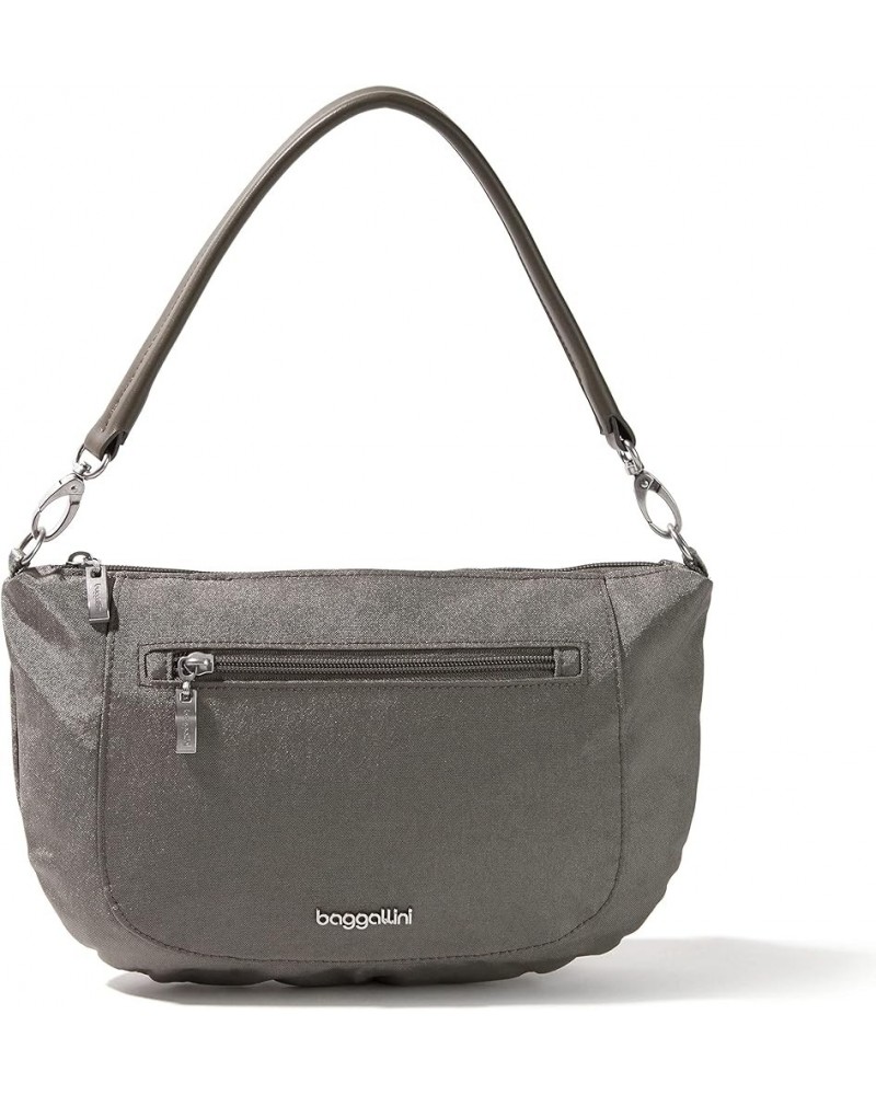 Modern Everywhere Half Moon Crossbody Sterling Shimmer $27.55 Crossbody Bags