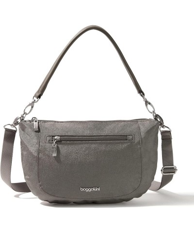 Modern Everywhere Half Moon Crossbody Sterling Shimmer $27.55 Crossbody Bags