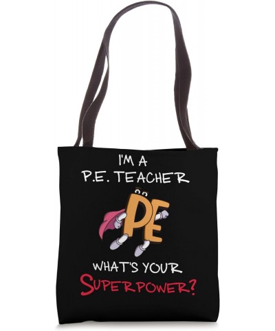 P.E Teacher Superpower. American PE Physical Education Coach Tote Bag $13.61 Totes