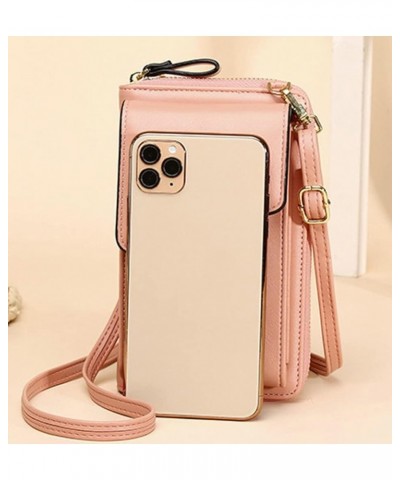 Crossbody Bag for Women PU Leather Shoulder Bag Cell Phone Bag Purse Handbag Red $32.10 Totes