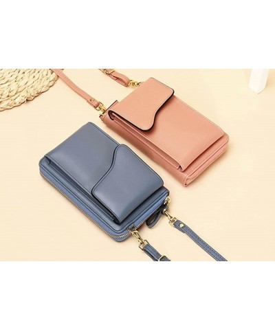 Crossbody Bag for Women PU Leather Shoulder Bag Cell Phone Bag Purse Handbag Red $32.10 Totes