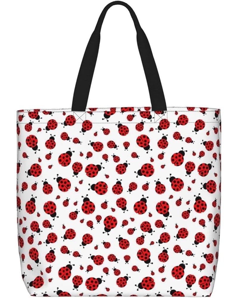 Colorful Fishes Print One-Shoulder Convenience Store, Portable Storage Bag, Work, School,Shoulder Bag Ladybug $19.18 Shoulder...