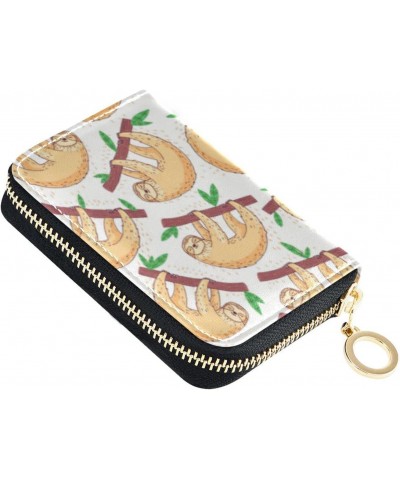 Koala Cartoon RFID Credit Card Holder Leather With Zipper Card Case Wallet for Women Girls $10.25 Wallets