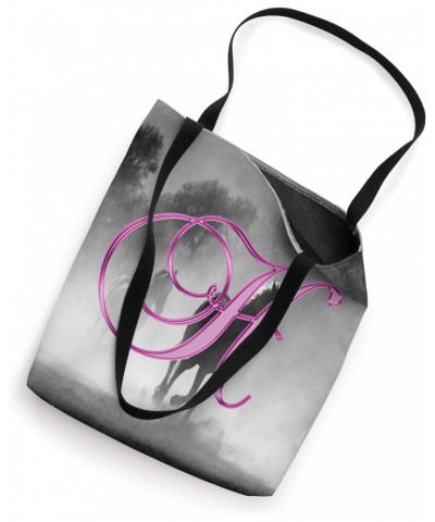 H Pink Horse Herd Animal Equine Initial Monogram Letter Name Tote Bag $12.89 Totes