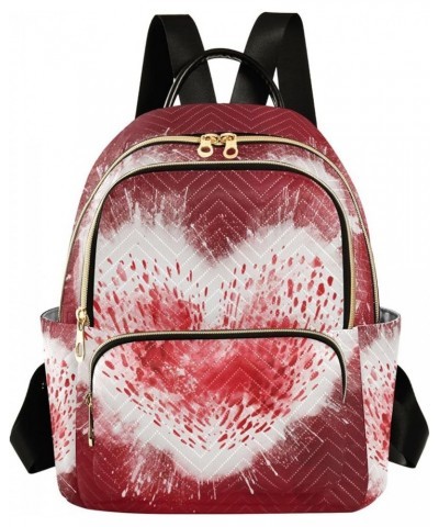 Heart Powder Fashion Travel Backpack for Women Multi Pockets Lightweight Purse for Women-S Multicolor Small $16.42 Backpacks