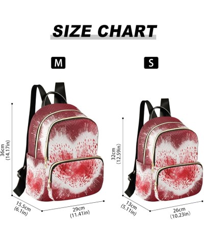 Heart Powder Fashion Travel Backpack for Women Multi Pockets Lightweight Purse for Women-S Multicolor Small $16.42 Backpacks