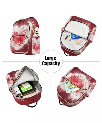 Heart Powder Fashion Travel Backpack for Women Multi Pockets Lightweight Purse for Women-S Multicolor Small $16.42 Backpacks