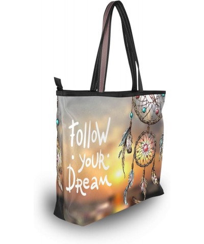 My Daily Women Tote Shoulder Bag Beautiful Dream Catcher Boho Style Handbag $16.19 Shoulder Bags