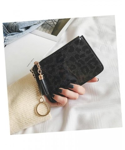 Women Wallet Coin Purse Women Zipper Wallet Black 14.00X9.00X0.50CM $7.72 Wallets