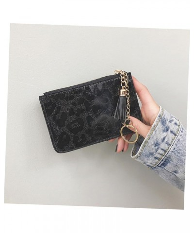 Women Wallet Coin Purse Women Zipper Wallet Black 14.00X9.00X0.50CM $7.72 Wallets