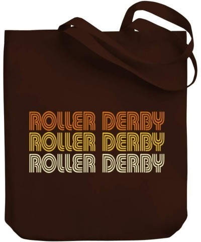 Roller Derby RETRO COLOR Canvas Tote Bag 10.5" x 16" x 4 $22.79 Totes