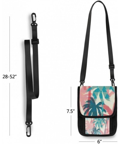 Crossbody Bags Cell Phone Wallet Purses for Women, Palm Travel Purses with Card Slots, 6 x 7.5 inch $10.63 Crossbody Bags