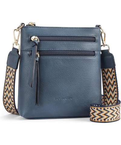 Small Crossbody Phone Purses for Women Crossbody Bags Trendy Leather Shoulder Handbag with Card Slots Blue $16.79 Crossbody Bags