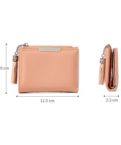 Women Wallet Fashion Ladies Wallet Tassel Mini Wallet Short PU Leather Cute Coin Purse Card Case (Color : Red) (Color : Blue)...