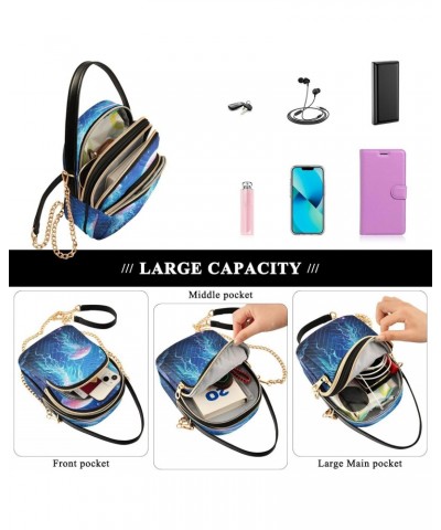 Cute Jellyfish Shoulder Bags for Women Retro Classic Handbag Purse Small Purses with Chain $13.00 Totes