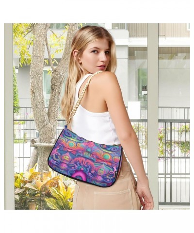 Crossbody Bags for Women Shoulder Purse Colorful Art Handbags Stylish Clutch Purse with Chain Strap $13.20 Totes