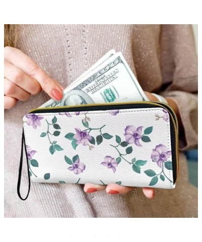 Leather Wallets for Women RFID Blocking Zip Around Credit Card Holder Phone Wristlet Clutch Funny Clutch Coin Bag for Outdoor...