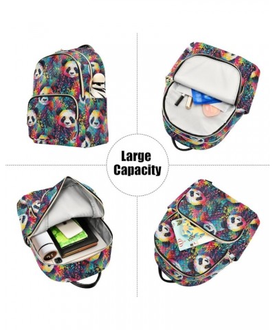 Cute Panda Animal Backpack Purse for Women Small Travel Bag Fashion Daypack M 202a4945 M(11.4"x6.1"x14.17") 202a4945 $19.27 B...