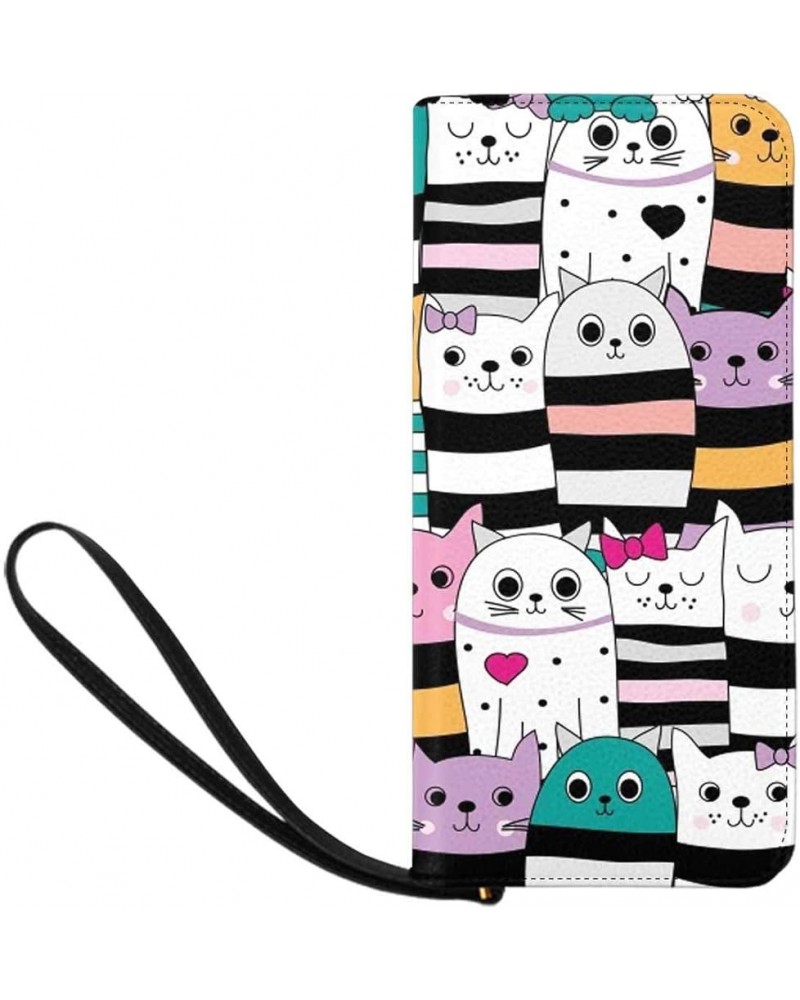 Cute Cartoon Animal Womens Clutch Wallet Large Wristlet Zipper Clutch Large Travel Purse Design 9 $16.39 Clutches