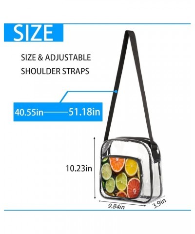 Giraffe Scarf Stadium-Approved Clear Crossbody Bag Clementine $12.71 Crossbody Bags