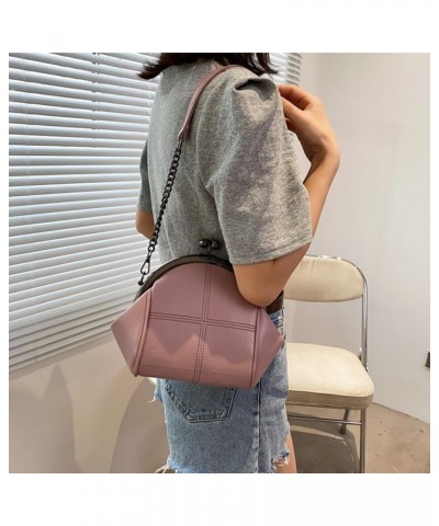 Women Purses Handbags Kiss Lock Satchel Bag Chain Shoulder Bag PU Leather Hobo Bags Crossbody Bag Clutch Wallet Pink $30.67 S...