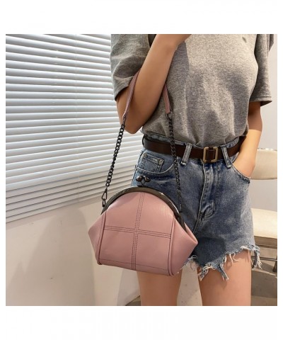 Women Purses Handbags Kiss Lock Satchel Bag Chain Shoulder Bag PU Leather Hobo Bags Crossbody Bag Clutch Wallet Pink $30.67 S...